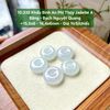 10.332 Khấu Bình An Phỉ Thuý Jadeite A- Băng - Bạch Nguyệt Quang ~15,5x6 - 16,4x6mm