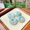 10.320 Khấu Bình An Phỉ Thuý Jadeite A-  Băng - Lão Hoa Bay ~21,5x5,8mm