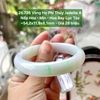 26.726 Vòng Hẹ Phỉ Thuý Jadeite A- Nếp Hoá - Mịn - Hoa Bay Lục Táo ~54,2x11,9x8,1mm