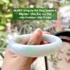 26.691* Vòng Hẹ Phỉ Thuý Jadeite A- Nếp Mịn - Hoa Bay Lục Táo ~58x13x8mm