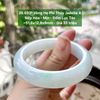 26.693* Vòng Hẹ Phỉ Thuý Jadeite A- Nếp Hoá - Mịn - Đốm Lục Táo ~51,6x12,8x9mm