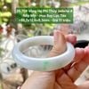26.708 Vòng Hẹ Phỉ Thuý Jadeite A- Nếp Mịn - Hoa Bay Lục Táo ~55,7x12,6x8,3mm
