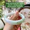26.687 Vòng Hẹ Phỉ Thuý Jadeite A- Nếp Mịn - Hoa Bay Lục Táo ~58x13,2x8,6mm