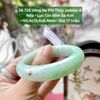 26.725 Vòng Hẹ Phỉ Thuý Jadeite A- Nếp - Lục Táo Đốm Sa Kim ~50,4x13,4x8,4mm