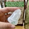 30.190 Phật Bà Phỉ Thuý Jadeite A - Nếp Băng - Băng - Lão - Hoa Bay Lục ~37x56,6x6,5mm