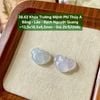 38.62 Khoá Trường Mệnh Phỉ Thuý Jadeite A - Băng - Lão - Bạch Nguyệt Quang ~13,5x18,5x6,5mm