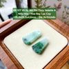 69.127 Vô Sự Bài Phỉ Thuý Jadeite A - Nếp Hoá - Hoa Bay Lục Cay ~15,5x25,5x4,6mm