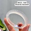 Vòng Hẹ Ngọc Tuỷ Chalcedony Bạch Nguyệt Quang 54,6x10,7x8,5mm 96.13