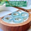 Nhẫn Ngọc Phỉ Thúy Jadeite A Nếp Băng Băng Keo Hoa Bay Lam ~18,3mm 5.60.3