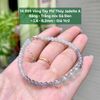 14.899 Vòng Tay Phỉ Thuý Jadeite A - Băng - Trắng Mix Gà Đen ~3,8 - 6,2mm