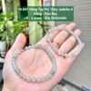 14.897 Vòng Tay Phỉ Thuý Jadeite A - Băng - Hoa Bay ~5 - 5,6mm