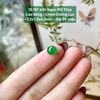 Mặt Ngọc Phỉ Thuý Cao Băng - Chính Dương Lục ~7,2x7,2x4,5mm 15.197