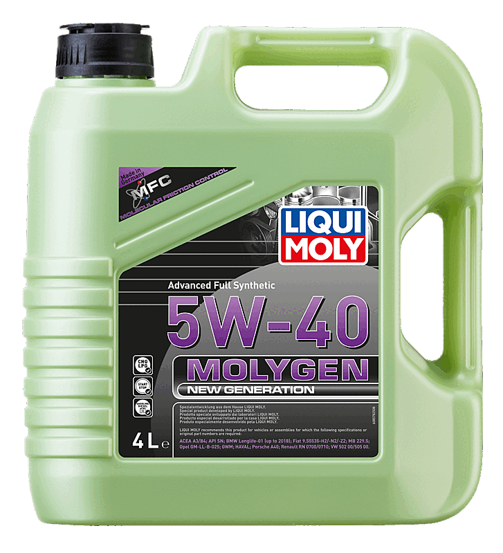  DẦU NHỚT Ô TÔ (MOLYGEN NEW GENERATION 5W40 LIQUI MOLY) 4L - LIQUI MOLY 8578 