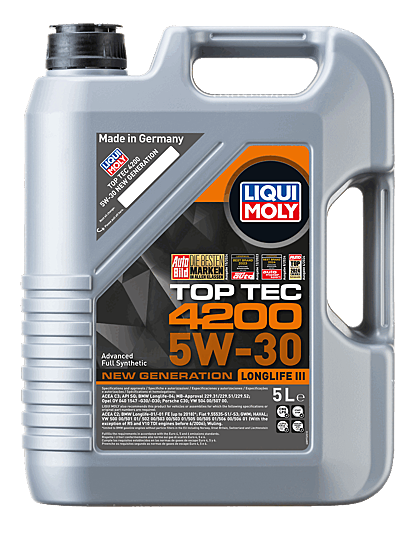  DẦU NHỚT Ô TÔ Top Tec 4200 5W-30 New Generation LIQUI MOLY 5L - 8973 