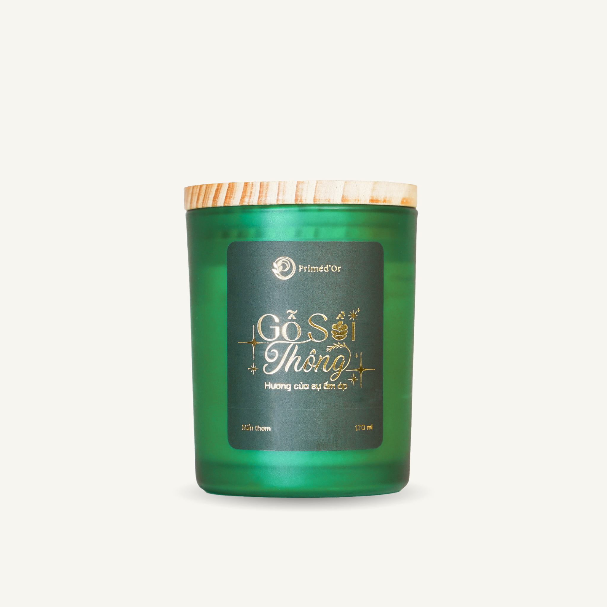 Nến thơm Gỗ Sồi Thông 170ml
