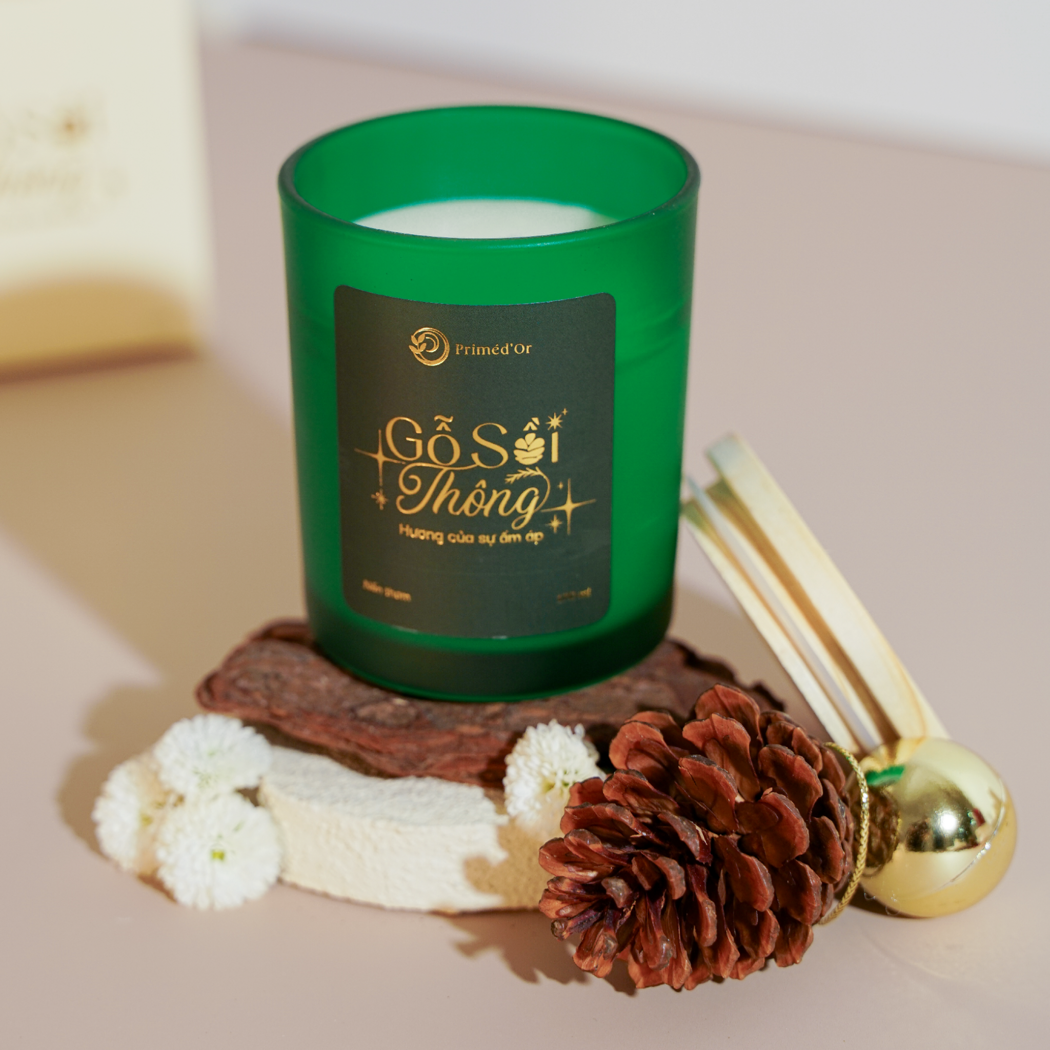 Nến thơm Gỗ Sồi Thông 170ml