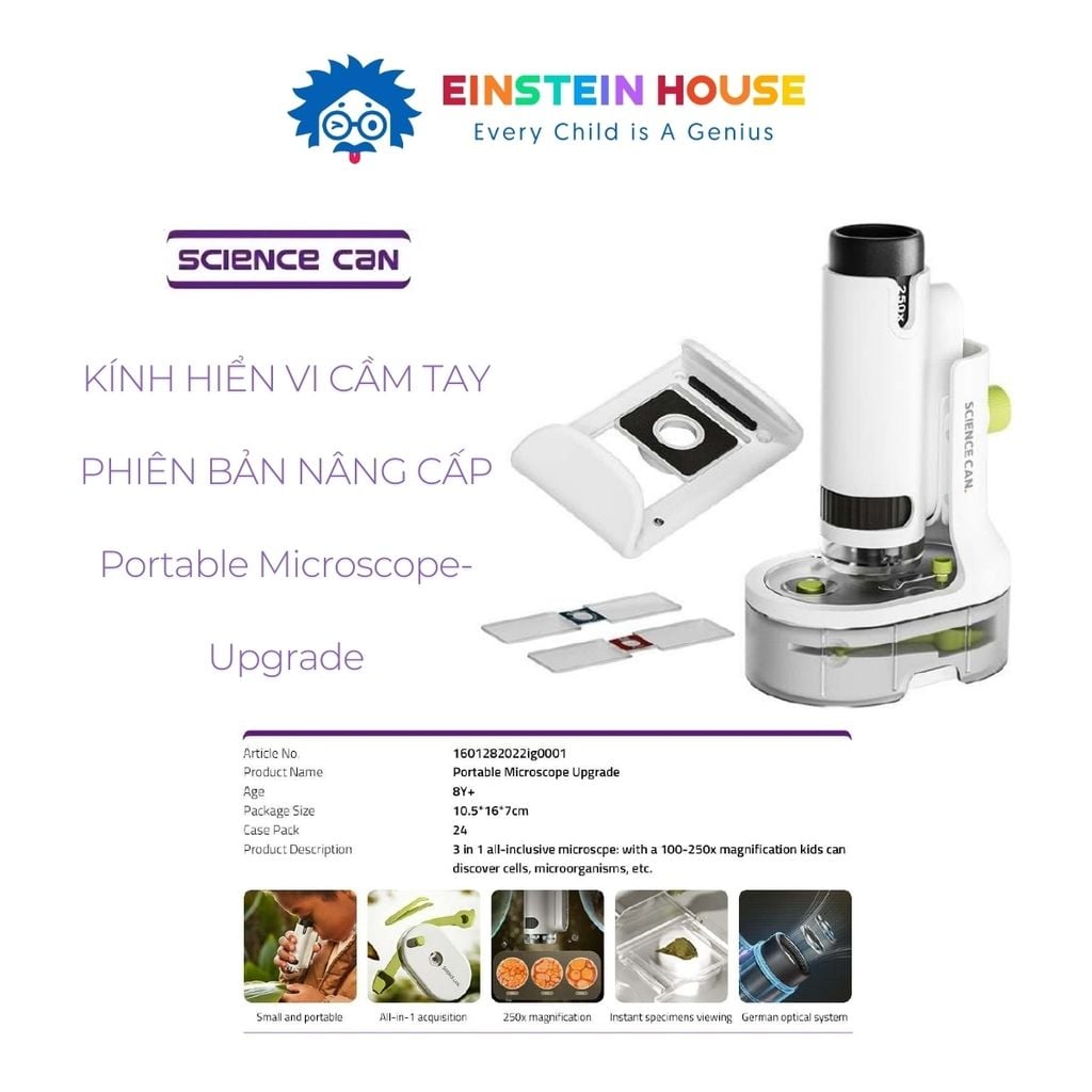  Kính Hiển Vi Mini Cầm Tay Bản Nâng Cấp - Science Can 