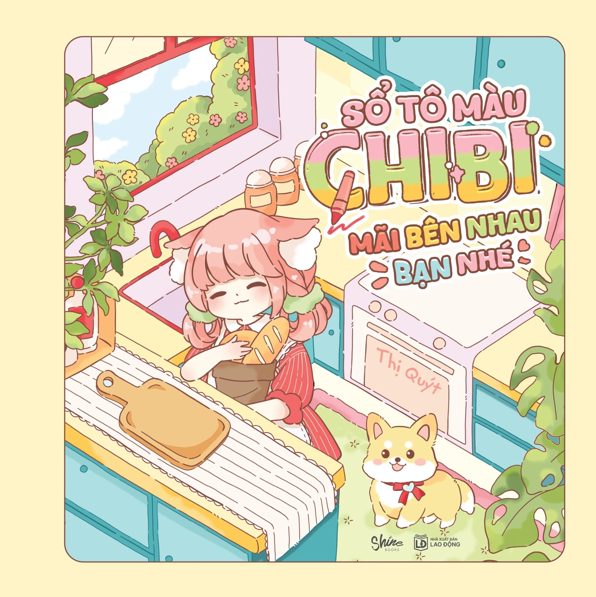  Sổ tô màu chibi Mãi bên nhau bạn nhé 