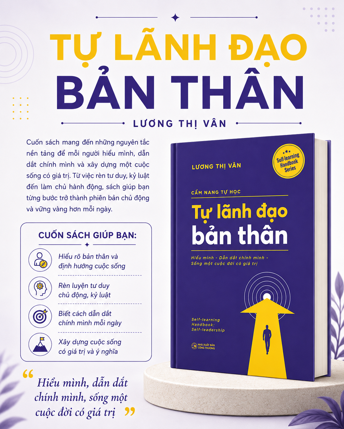  Cẩm Nang Tự Học - Tự Lãnh Đạo Bản Thân - Hiểu Mình-Dẫn Dắt Chính Mình-Sống Một Cuộc Đời Có Giá Trị 