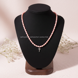  Chuỗi ngọc trai nước ngọt Freshwater Alphabet Charm chữ cái cá nhân | Cáo Bạc 