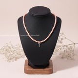  Chuỗi ngọc trai nước ngọt Freshwater Monogram Muse charm chữ cái đính đá | Cáo Bạc 