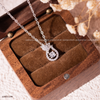 Dây chuyền bạc Việt Nam Elegant Drop hồ ly tinh khôi | Cáo Bạc