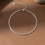  Lắc tay bạc Việt Nam trơn sợi tròn tối giản sáng bóng dễ phối charm | Cáo Bạc 