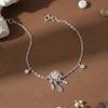 Lắc tay bạc Việt Nam Dreamcatcher vòng tròn đính đá thả mềm nữ tính | Cáo Bạc