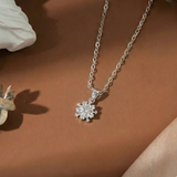  Dây chuyền bạc Việt Nam bông tuyết đá dài mini trẻ trung | Cáo Bạc 