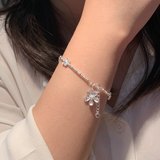  Lắc tay bạc Việt Nam Namy bướm phồng charm bướm nữ tính | Cáo Bạc 