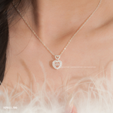  Dây chuyền bạc Việt Nam tim treo tim ổ đá giữa lãng mạn | Cáo Bạc 