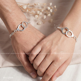  Lắc tay đôi bạc Việt Nam charm còng tay cá tính | Cáo Bạc 