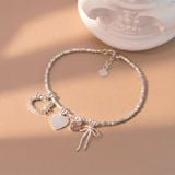  Lắc tay bạc Việt Nam Kitty Bow mèo Kitty nơ đính đá dễ thương | Cáo Bạc 