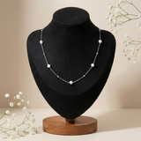  Chuỗi Ngọc trai Freshwater Twinkle Beads xi vàng trắng | Cáo Bạc 