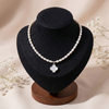 Chuỗi ngọc trai nước ngọt Freshwater Lucky Bloom charm hoa bốn cánh thanh lịch | Cáo Bạc
