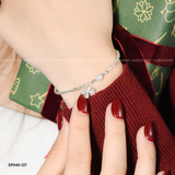  Lắc tay bạc Việt Nam Sweet Bow charm nơ ngọc trai | Cáo Bạc 