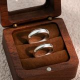  Nhẫn đôi bạc Việt Nam Darling Couple Rings (155) trơn cổ điển comfort-fit | Cáo Bạc 