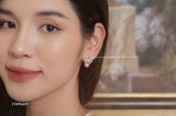  Khuyên tai bạc Việt Nam ngọc trai Freshwater Dior bướm đá to sang trọng | Cáo Bạc 