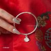 Kiềng tay bạc Việt Nam Bạch Liên hoa sen | Cáo Bạc