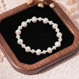  Lắc tay bạc Việt Nam Ngọc trai Freshwater mix cầu cát bi bạc | Cáo Bạc 