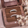Nhẫn đôi bạc Việt Nam Stardust Couple Rings (303) thiết kế đối lập hài hòa cắt giác tinh tế | Cáo Bạc