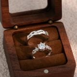  Nhẫn đôi bạc Việt Nam Vanhein Couple Rings (243) thiết kế đan lồng hiện đại | Cáo Bạc 