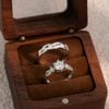 Nhẫn đôi bạc Việt Nam Vanhein Couple Rings (243) thiết kế đan lồng hiện đại | Cáo Bạc