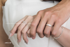 Nhẫn đôi bạc Việt Nam Moissanite Lover xi vàng trắng 18k | Cáo Bạc