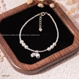  Lắc tay bạc Việt Nam ngọc trai Freshwater Lily of the Valley charm linh lan  mềm mại và hiện đại | Cáo Bạc 