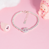 Lắc tay bạc Việt Nam trẻ em bi mặt Kitty dễ thương xinh xắn khắc tên | Cáo Bạc 