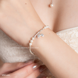  Lắc tay bạc Việt Nam ngọc trai Freshwater Lily of the Valley charm linh lan  mềm mại và hiện đại | Cáo Bạc 