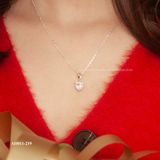 Dây chuyền bạc Việt Nam Lion Heart mặt tim đính đá CZ | Cáo Bạc 