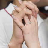  Lẻ nữ nhẫn đôi bạc ta Couple Rings (309) 