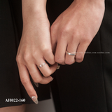  Nhẫn đôi bạc ta Narcissus Couple Rings (160) 